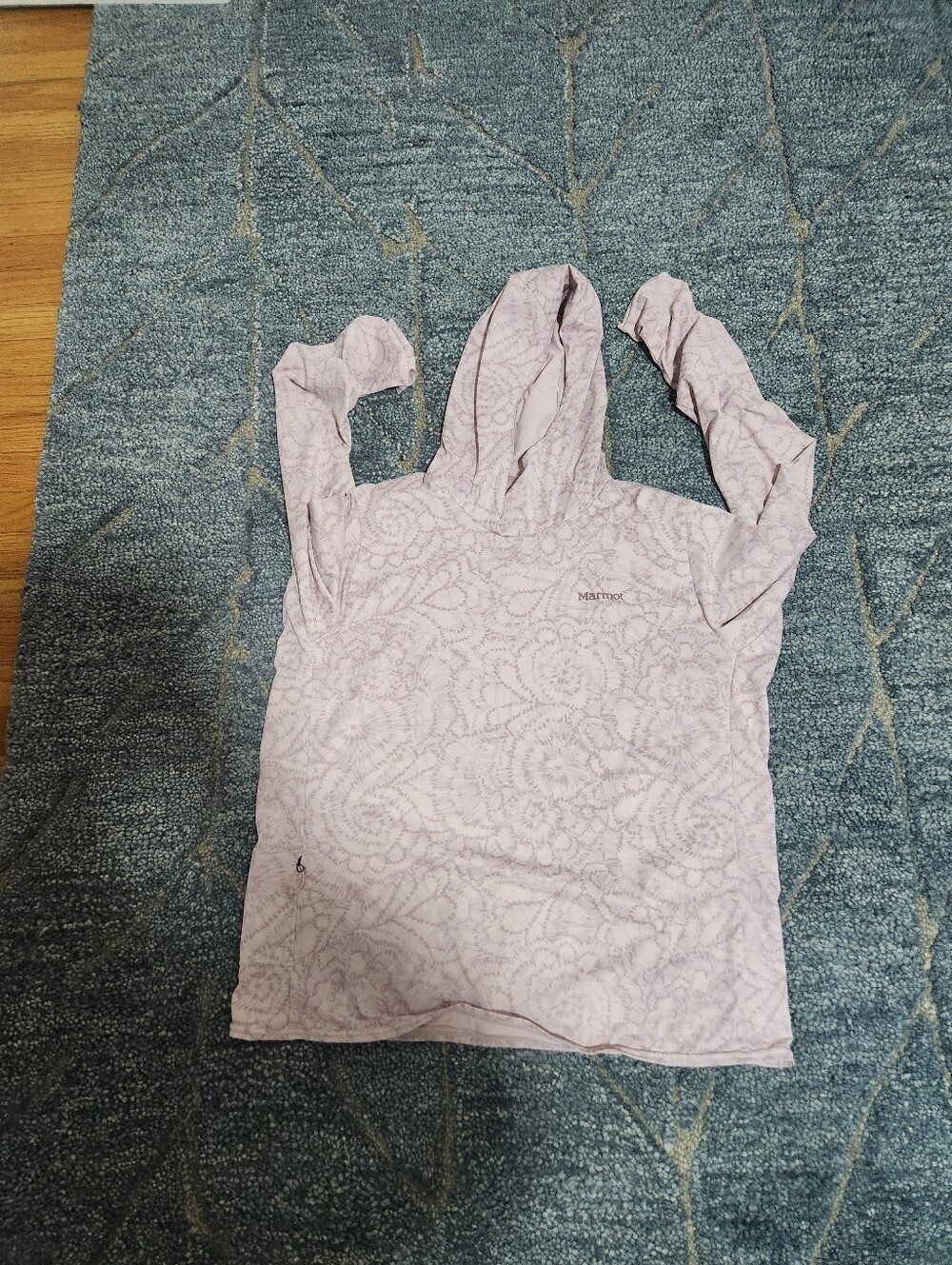 marmot floral lavender sun hoody large